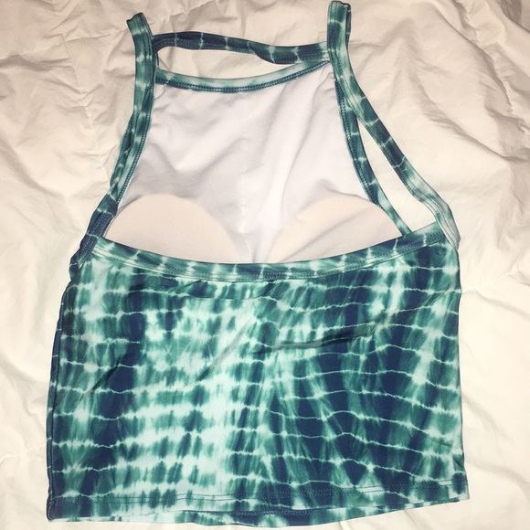 Sold msgr S green blue tie dye old high rise - Picture 2 of 4